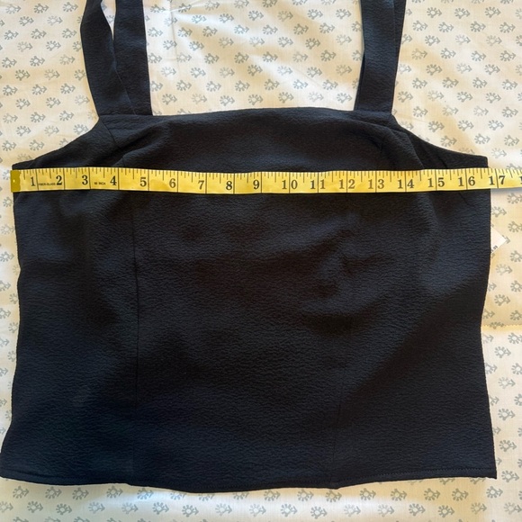 Old Navy NWT Black Tank Top with Bow Straps - Picture 4 of 6